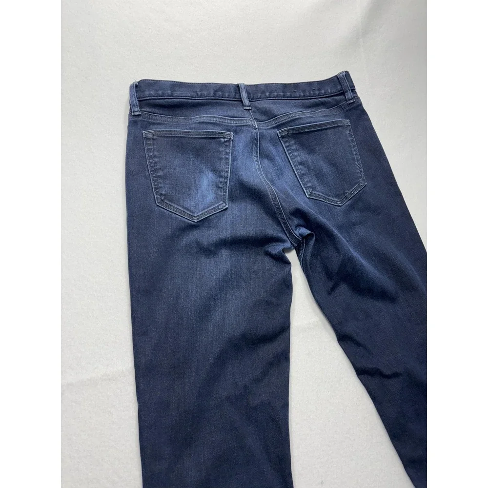 Banana Republic Traveler Jeans Mens 33x32 Blue Slim Straight Dark Wash Denim